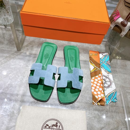 Hermes Calfskin Casual Slides Soft Comfortable Daily Wear Footwear