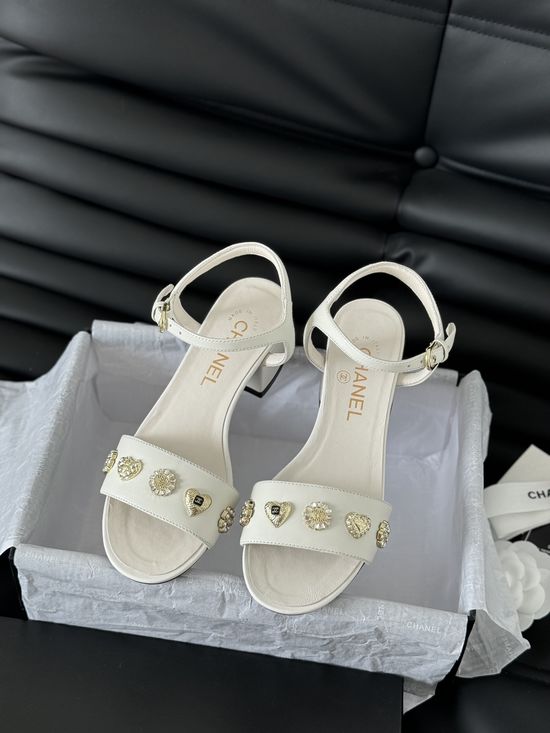 Chanel Single Strap Casual Leather Summer Sandals
