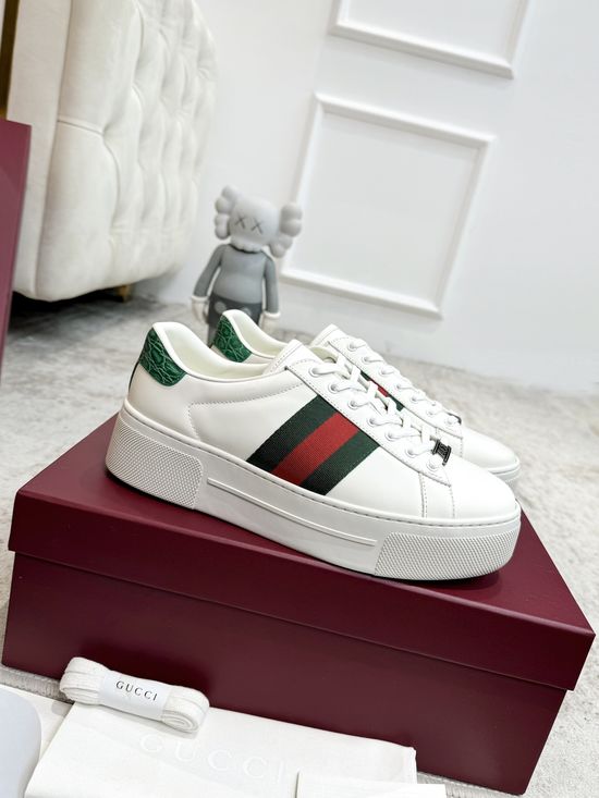 Gucci Premium Leather Casual Shoes Comfortable Anti-slip Daily Footwear