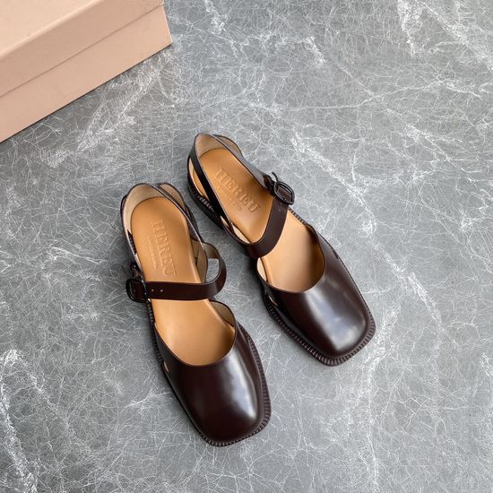 Hermes Square Toe Woven Leather Sandals Elegant Daily Wear