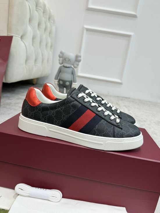 Gucci Classic Leather Casual Shoes Durable Soft Daily Walking Footwear