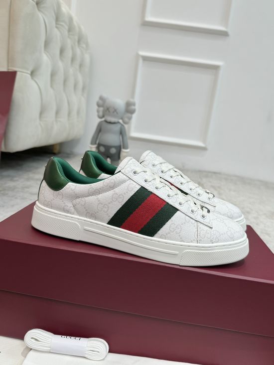 Gucci Classic Leather Casual Shoes Durable Soft Daily Walking Footwear