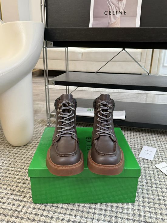 Bottega Veneta Premium Suede Leather Work Boots Comfortable Durable Daily Footwear