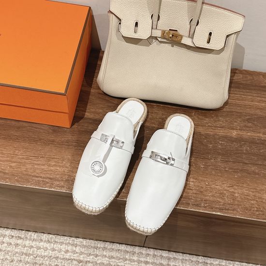Hermes Handmade Espadrille Sandals Premium Leather Comfort Sole