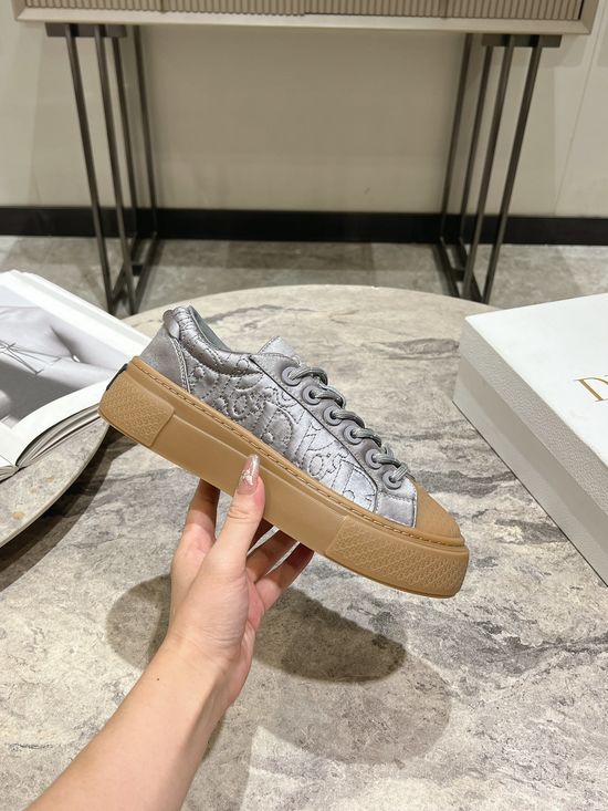 Christian Dior Premium Embroidered Casual Skate Shoes With Breathable Mesh Lining