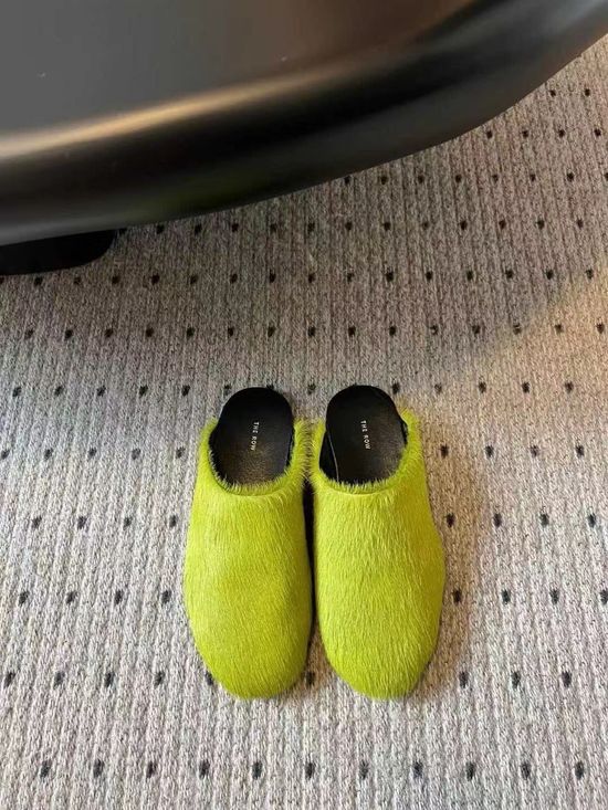 The Row Comfortable Furry Slide Sandals Casual Daily Wear