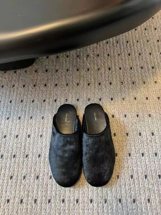 The Row Comfortable Furry Slide Sandals Casual Daily Wear