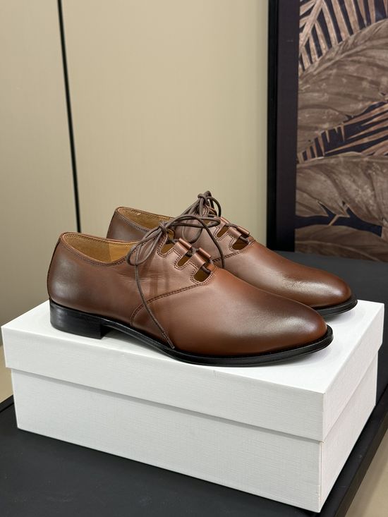 The Row Cutout Lace Up Leather Oxfords Comfortable Office Footwear