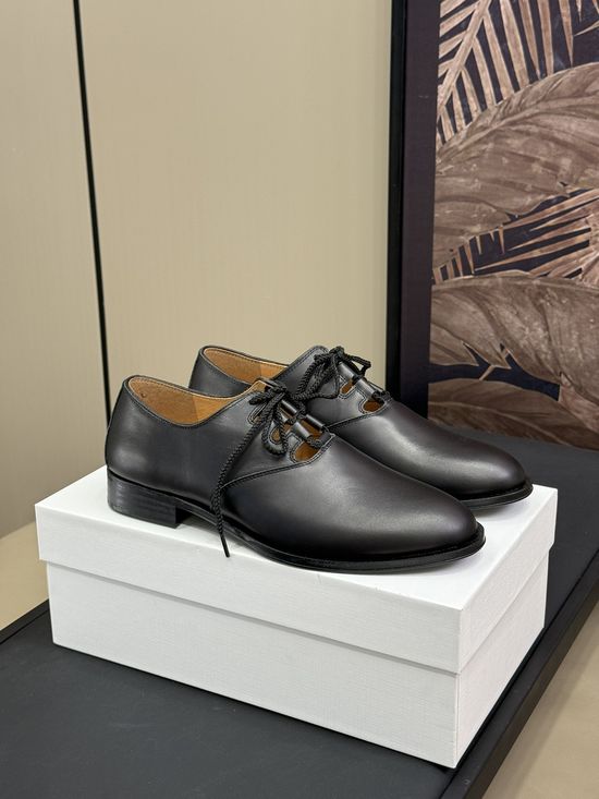 The Row Cutout Lace Up Leather Oxfords Comfortable Office Footwear