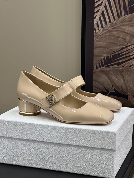 Christian Dior Patent Leather Vintage Square Toe Elegant Flat Shoes