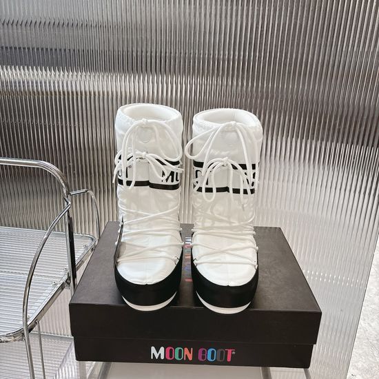 Moon Boot Short Chunky Warm Snow Boots Comfortable Non-slip