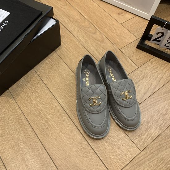 Chanel Elegant Buckle Leather Flats with Soft Sheepskin Lining