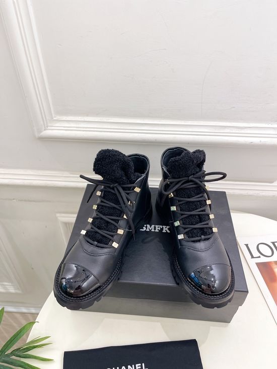 Chanel Elegant Knee-High Boots with Custom Molded Sole