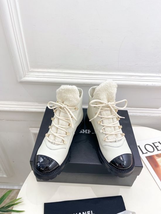 Chanel Elegant Knee-High Boots with Custom Molded Sole