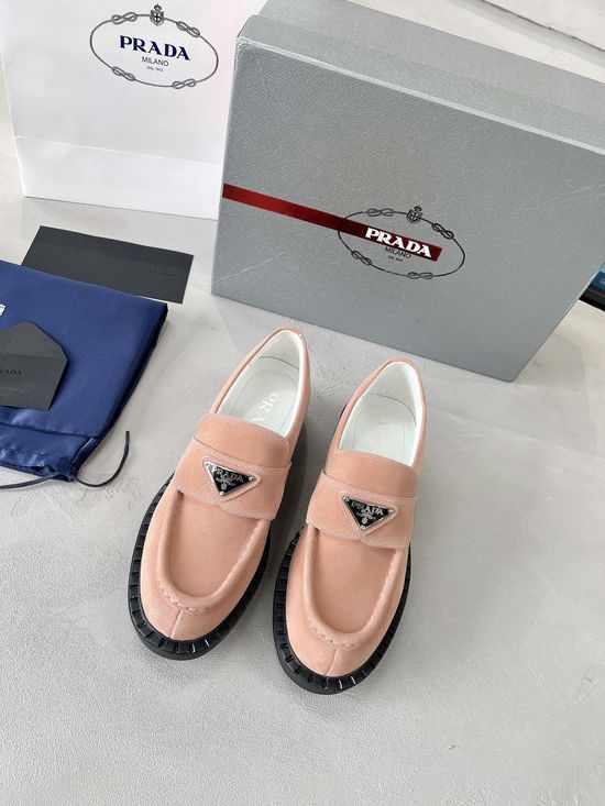 Prada Premium Suede Comfortable All Match Casual Shoes