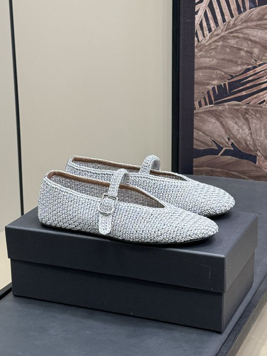 Alaia Hand-Woven Retro Style Ballet Flats