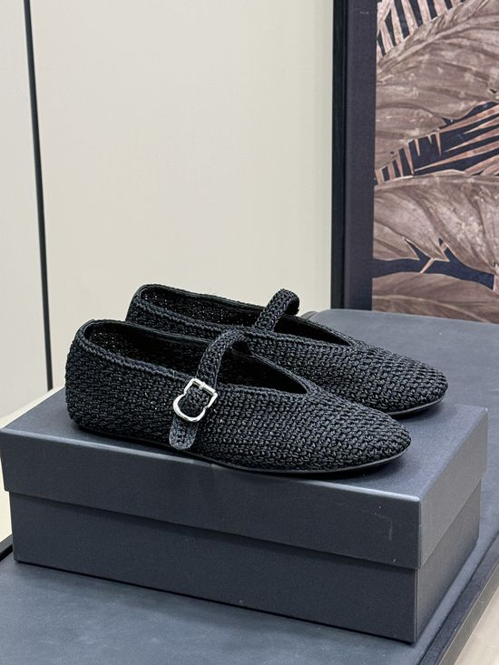 Alaia Hand-Woven Retro Style Ballet Flats