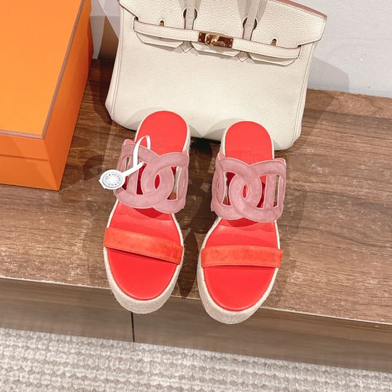 Hermes Handwoven Espadrille Sandals with Premium Leather Sole