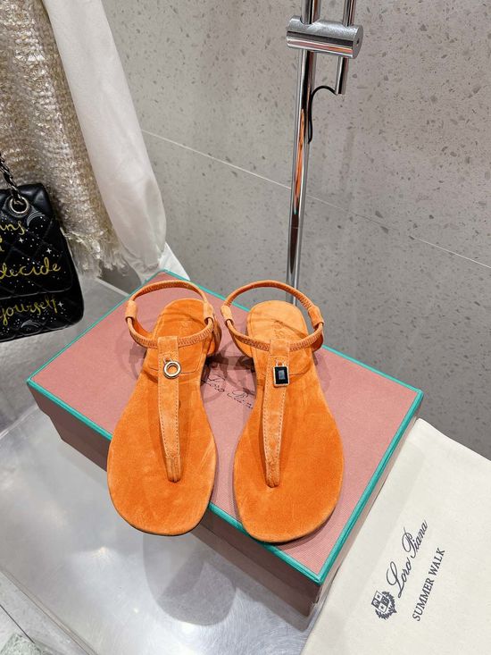 Loro Piana Soft Flat Thong Sandals Non-slip Casual Daily Wear Footwear