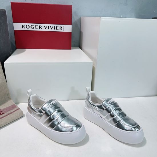 Roger Viver Smooth Leather Thick Sole Casual Comfortable Shoes