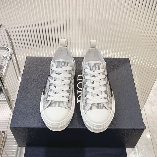 Christian Dior Premium Floral Mesh High-top Sneakers Breathable Comfort