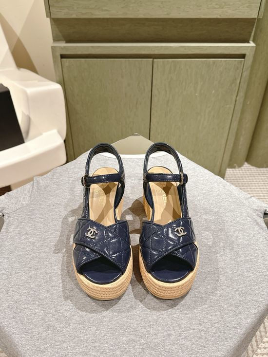 Chanel Camellia Thick Sole Genuine Leather Casual Shoes