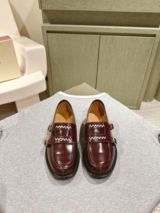 Marni Patent Leather Loafers Classic British Style Formal Shoes