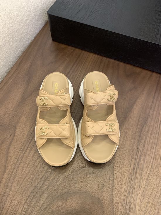 Chanel Genuine Leather Flats with Italian Packaging