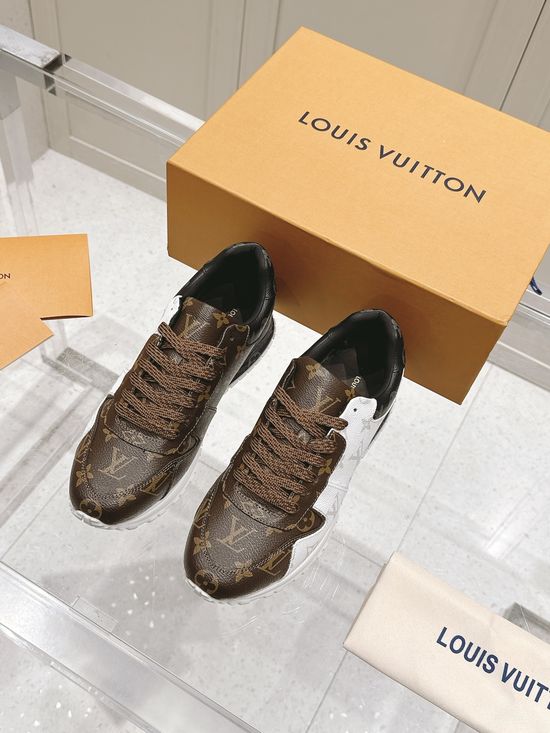 Louis Vuitton Classic Monogram Leather Running Sneakers