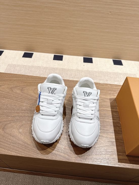 Louis Vuitton Thick Sole Casual Sneakers With Leather Upper