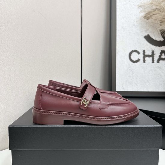 Chanel Premium Leather Buckle Fashion Shoes Soft Lining Durable Sole