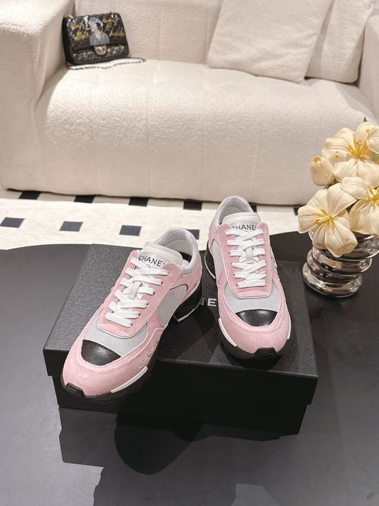 Chanel Low Heel Platform Sneaker Breathable Mesh Non-Slip Sole