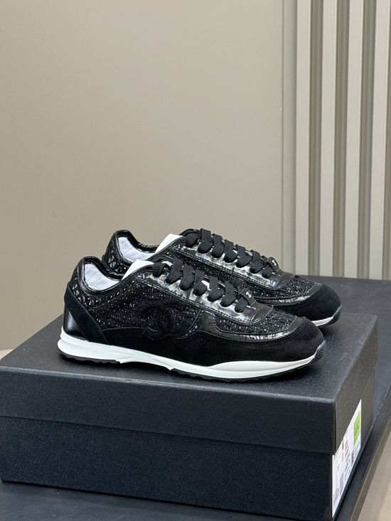Chanel Tweed Upper Sneakers Elegant Comfortable for Daily Use