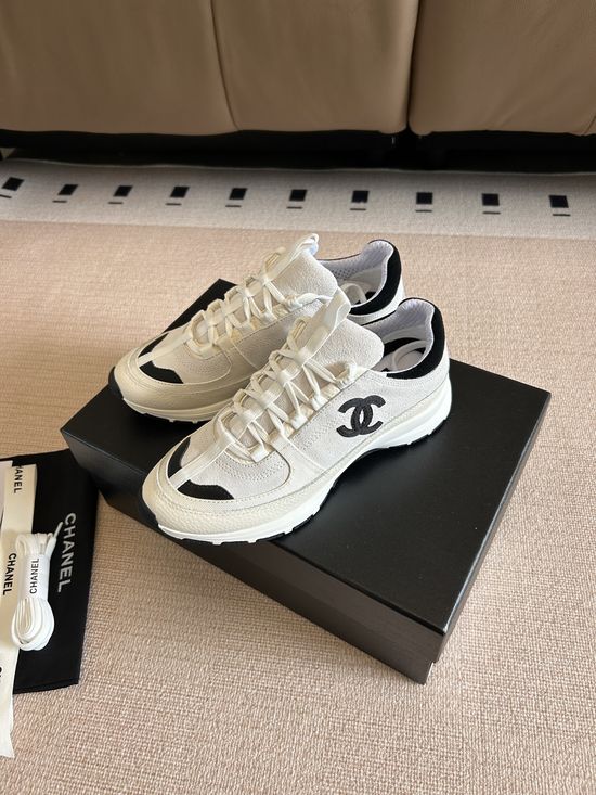 Chanel Premium Thick Sole Casual Leather Sneakers