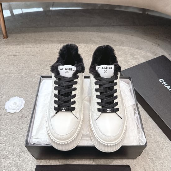 Chanel Color Block Casual Sneakers Lightweight Non-slip Sole