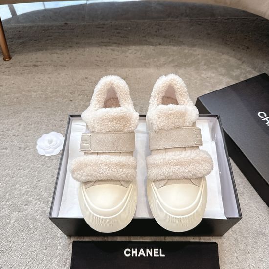 Chanel Color Block Casual Sneakers With Embroidered Logo Detail