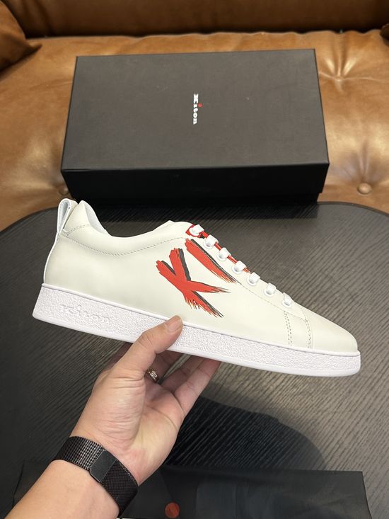 Kiton Premium Calfskin Lightweight Comfort Casual Sneakers