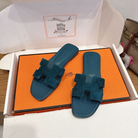 Hermes Color Block Casual Shoes Soft Breathable Leather Comfortable Sole