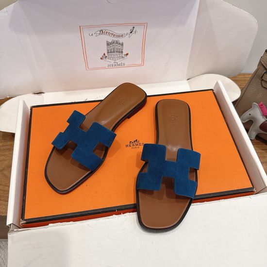 Hermes Color Block Casual Shoes Soft Breathable Leather Comfortable Sole
