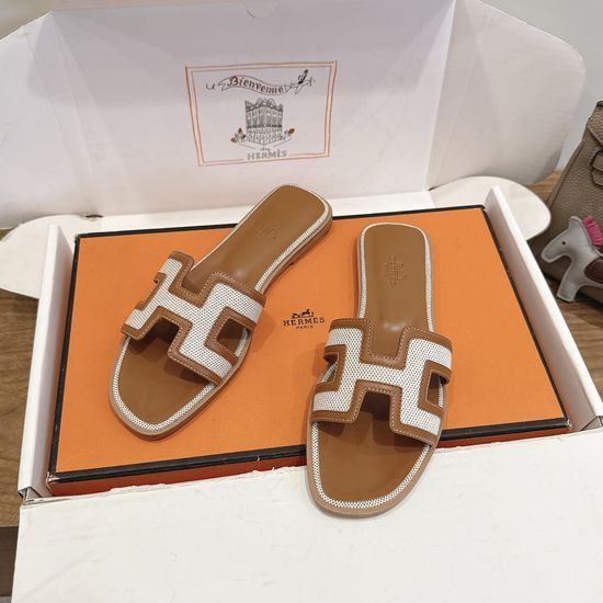 Hermes Color Block Casual Shoes Soft Breathable Leather Comfortable Sole