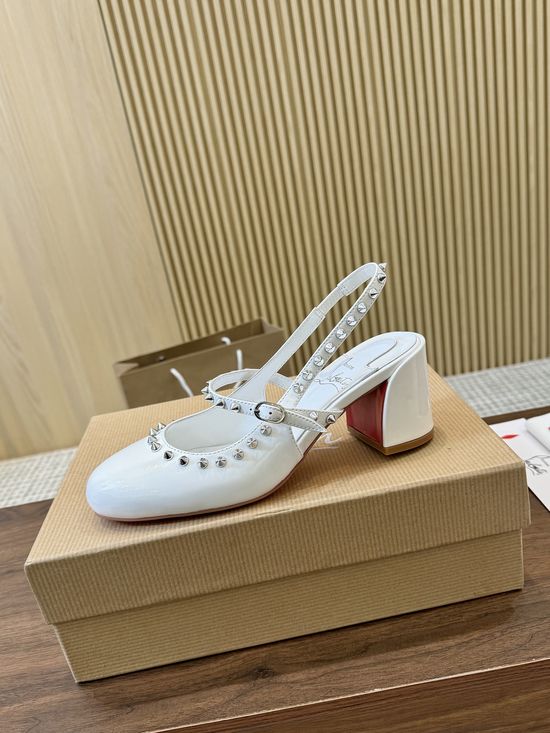 Christian Louboutine Luxury Patent Leather Bling Bling High Heels
