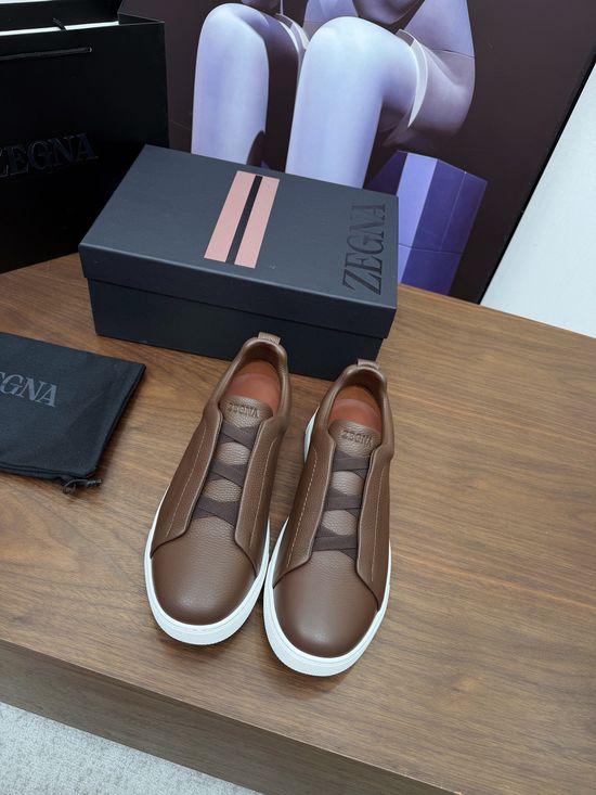 Zegna Luxury Casual Shoes with Upgraded Cushioned Lightweight Sole