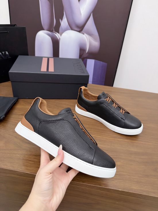 Zegna Luxury Casual Shoes with Upgraded Cushioned Lightweight Sole