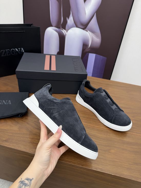 Zegna Luxury Casual Shoes with Upgraded Cushioned Lightweight Sole