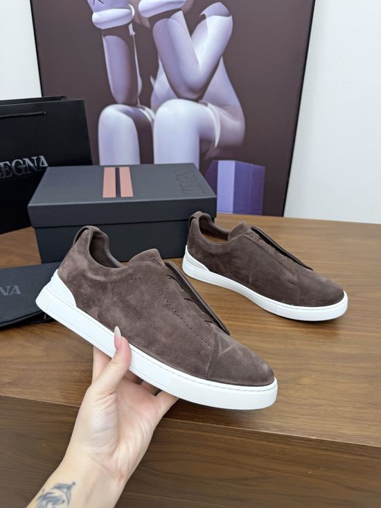 Zegna Luxury Casual Shoes with Upgraded Cushioned Lightweight Sole