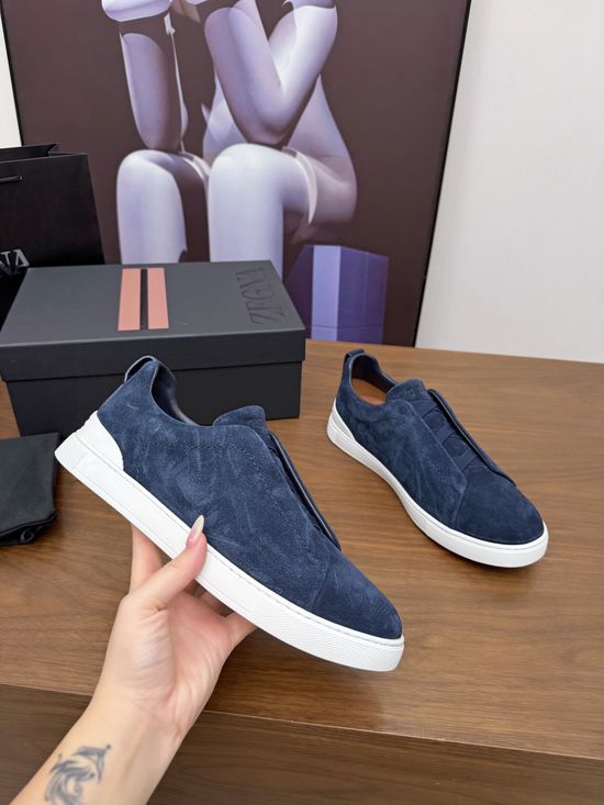 Zegna Luxury Casual Shoes with Upgraded Cushioned Lightweight Sole
