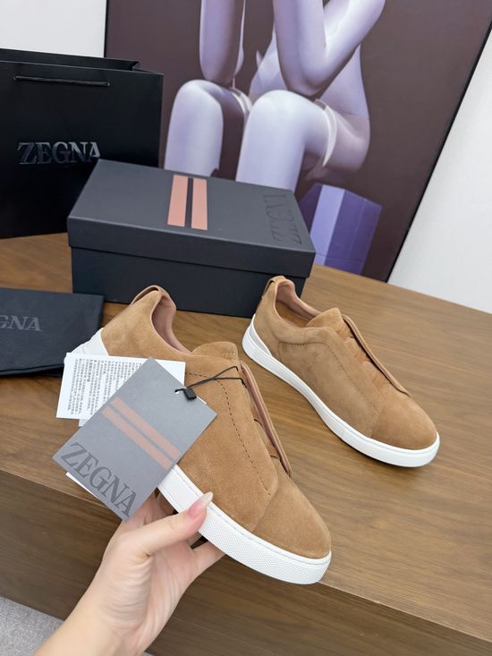 Zegna Luxury Casual Shoes with Upgraded Cushioned Lightweight Sole