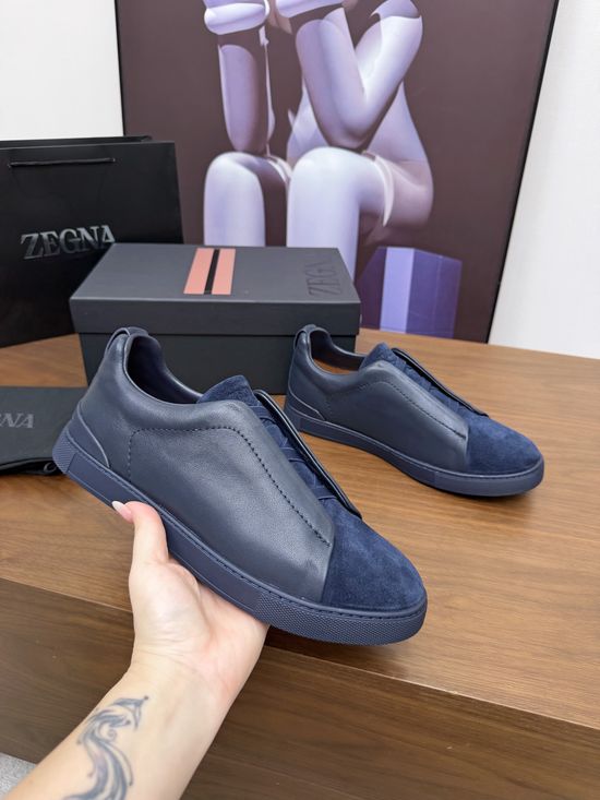 Zegna Luxury Casual Shoes with Upgraded Cushioned Lightweight Sole