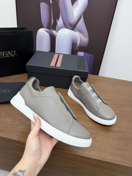 Zegna Luxury Casual Shoes with Upgraded Cushioned Lightweight Sole
