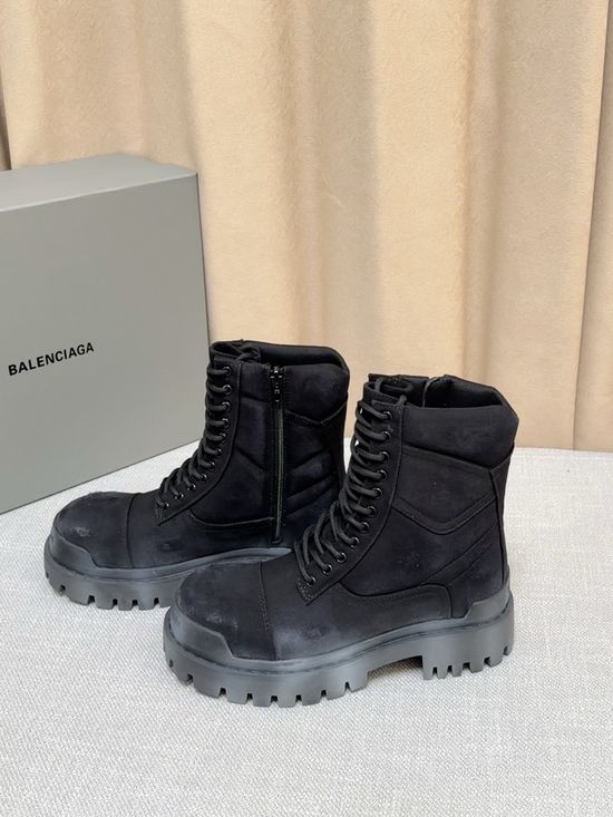 Balenciaga Classic Black Thick Sole Comfortable Casual Boots